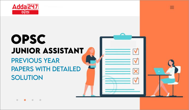OPSC Junior Assistant Previous Year Papers with Detailed Solution