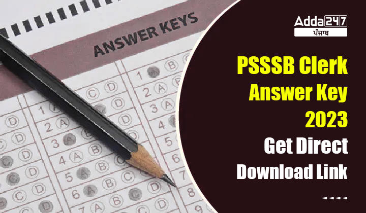 PSSSB Clerk Answer Key 2023
