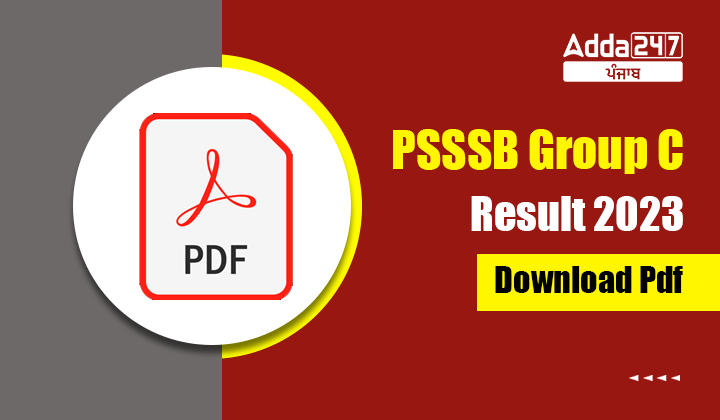 PSSSB Group C Result 2023 Download PDF
