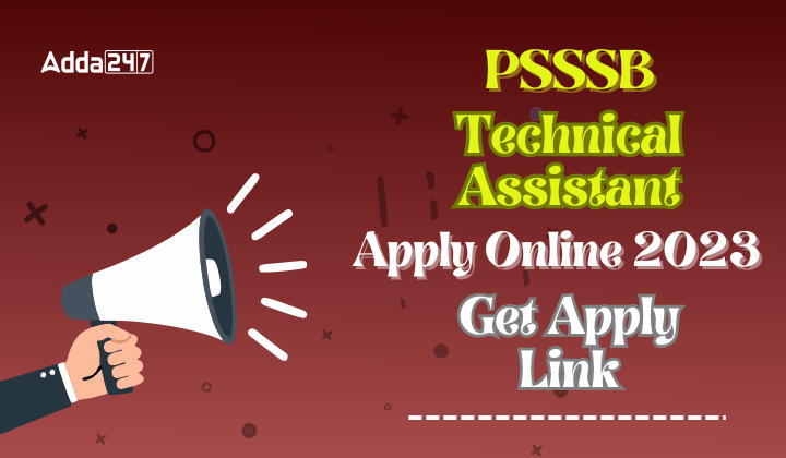 Psssb technical assistant apply online