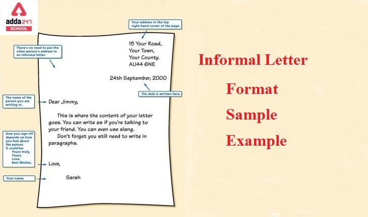 Informal Letter Format, Samples, Example, Writing in English_20.1