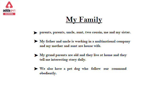 My Family Essay | adda247_20.1