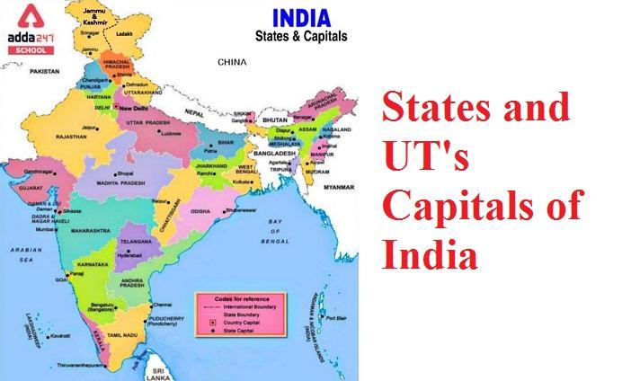List of 28 States, 8 Union Territories of India and Their Capitals_20.1