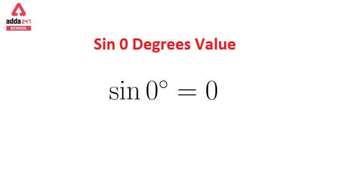 sin 0 degrees
