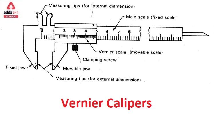 Vernier calipers: Construction and its use to measure length