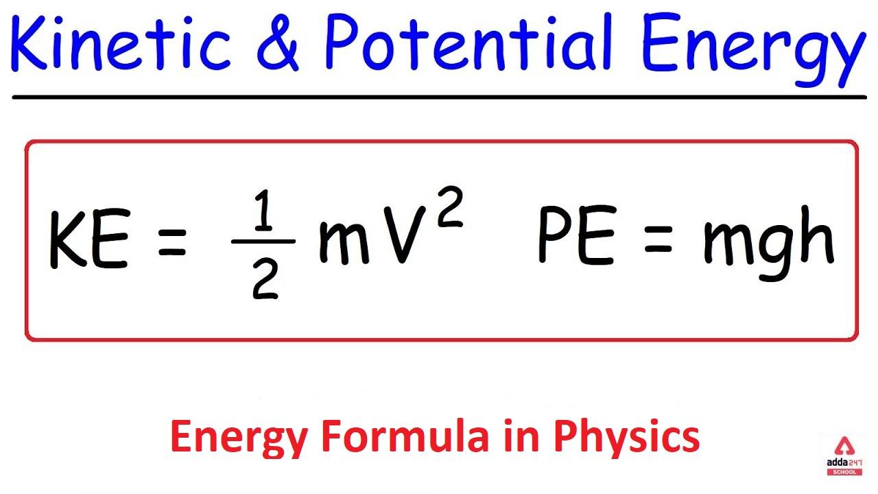 Energy Formula, Power Formula Physics and Equations