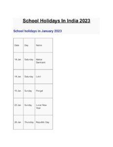 School Holidays In India 2023_2.1