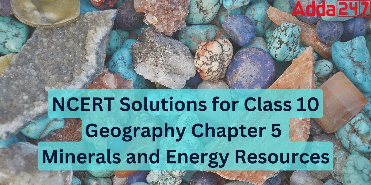 NCERT Solutions for Class 10 Geography Chapter 5 Minerals and Energy Resources