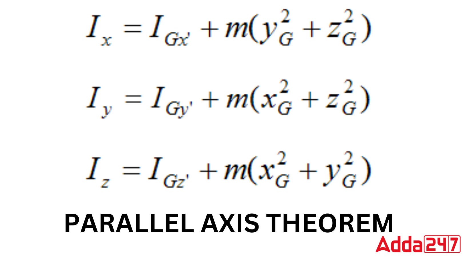 PARALLEL AXIS THEOREM