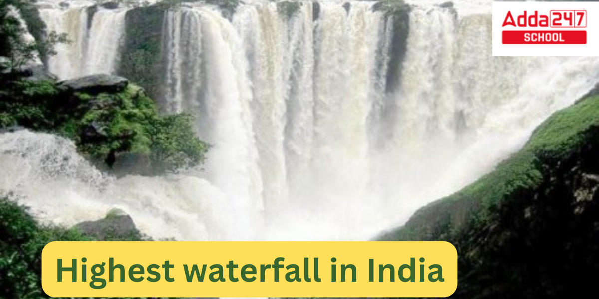 Highest waterfall in India