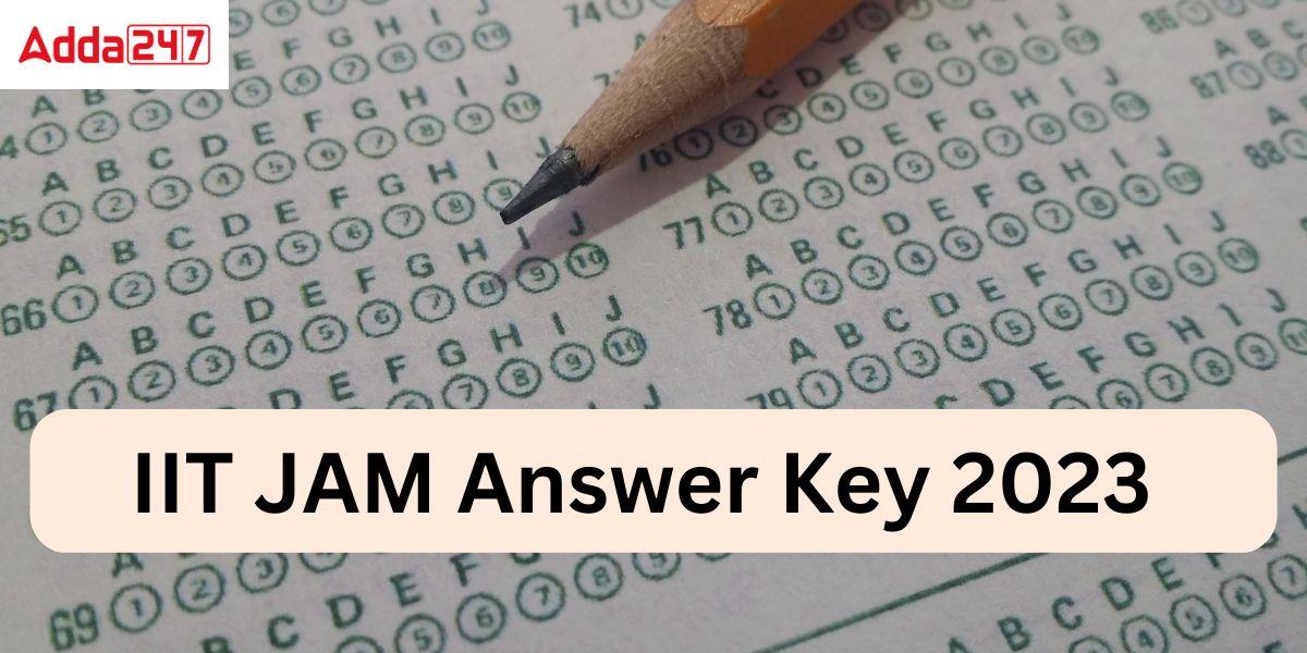 IIT JAM answer key 2023
