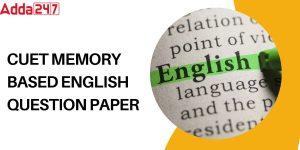 CUET Memory Based English Question Paper