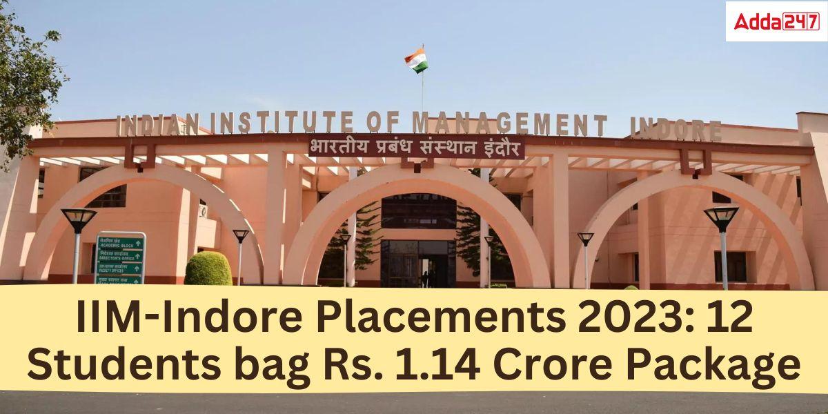IIM-Indore Placements 2023