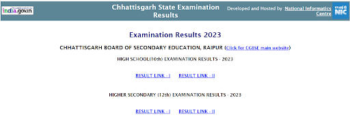 CGBSE 12th Result 2023