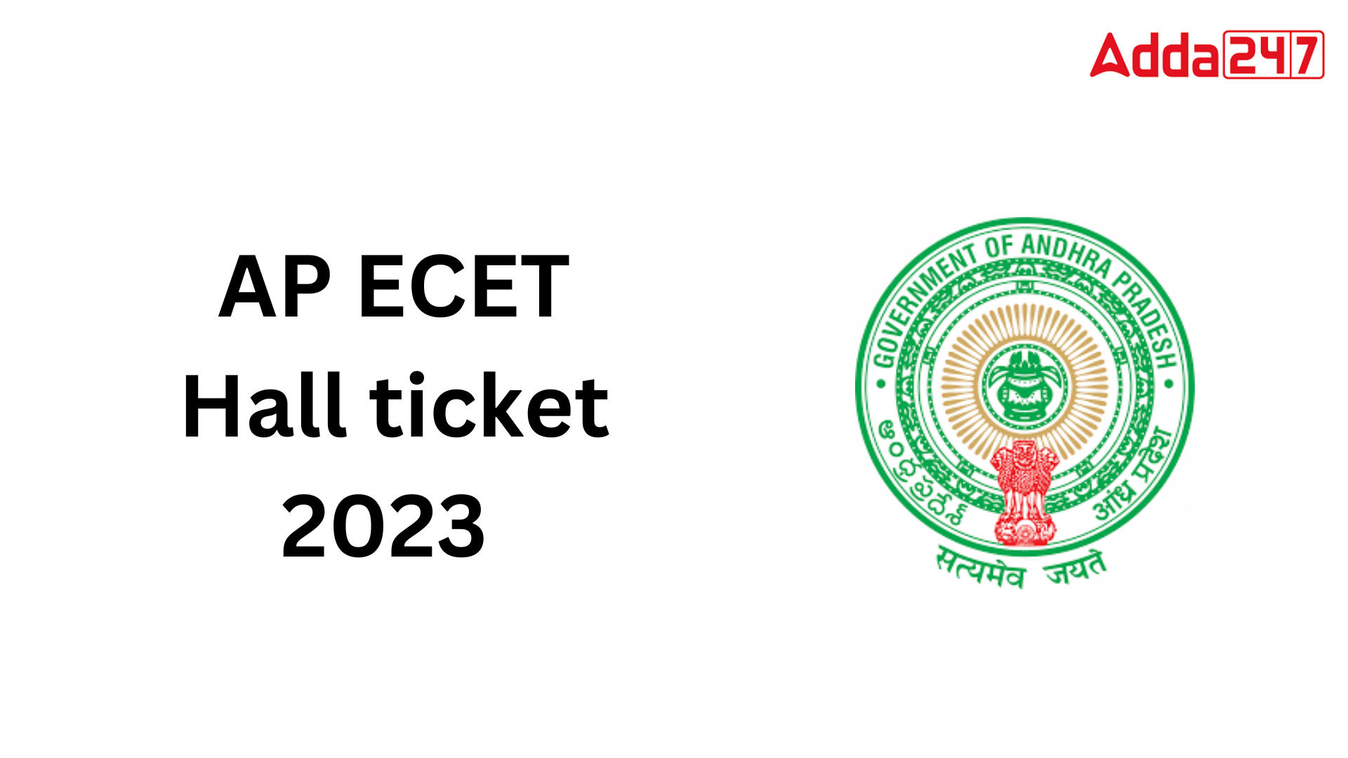 AP ECET Hall ticket 2023