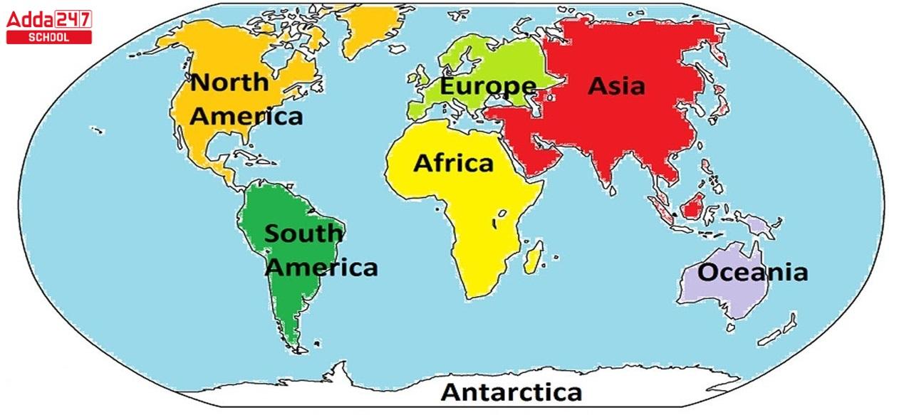 7 Continents and 5 Ocean Name List in Order of the World_30.1