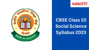CBSE Class 10 Social Science Syllabus 2023