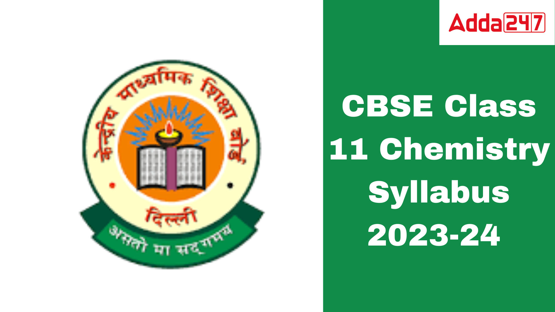 CBSE Class 11 Chemistry Syllabus 2023-24