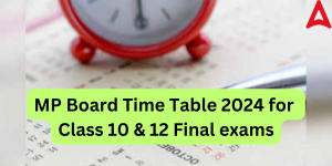 MP Board Time Table 2024