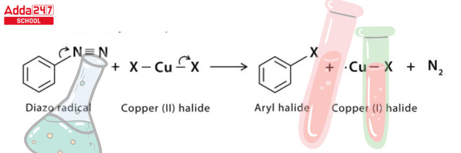 Sandmeyer Reaction Mechanism with Example for Class 12_6.1