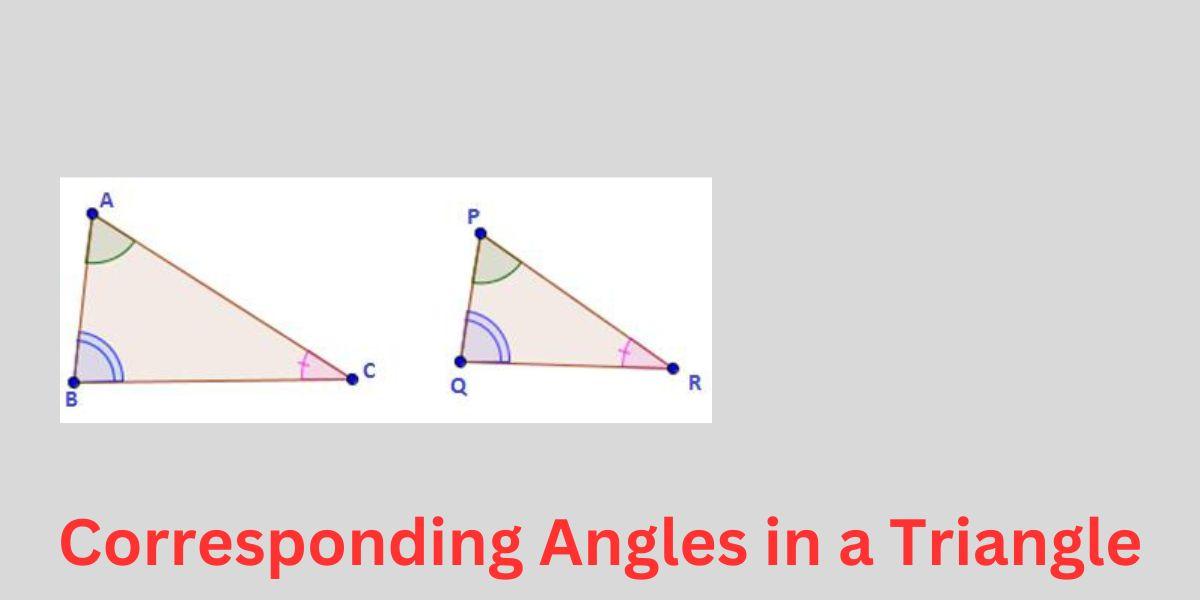 Corresponding Angles in a Triangle