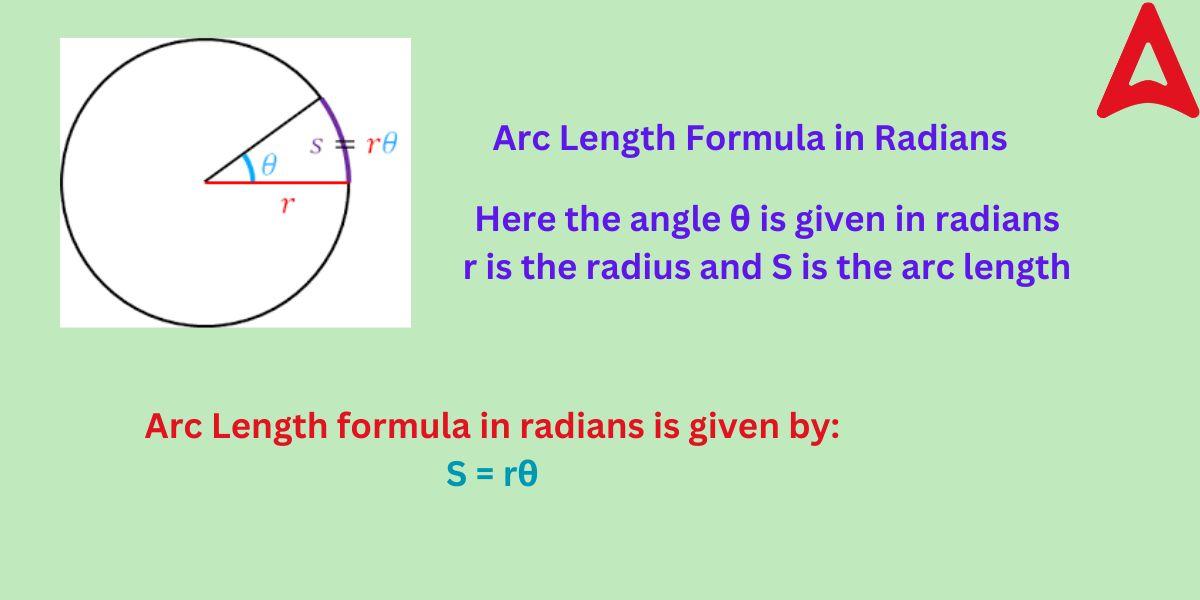 Arc Length Formula in radians