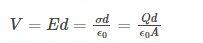 Capacitance Formula in Series and Parallel with Thickness_6.1