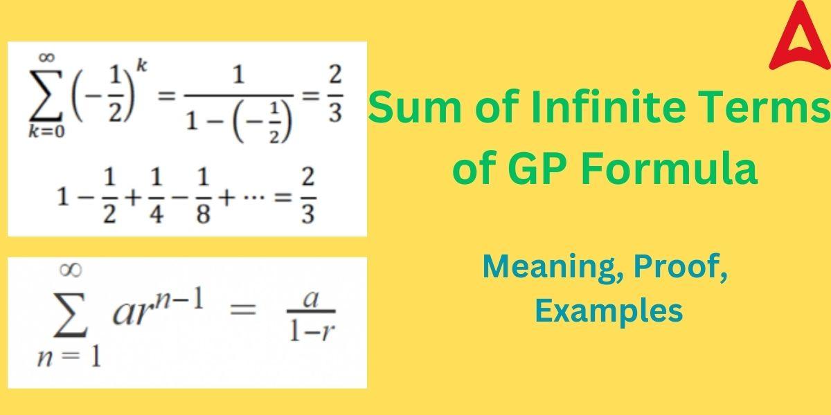 formula for sum of infinite terms of ap