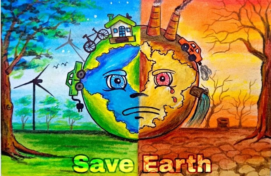 save eart drawing
