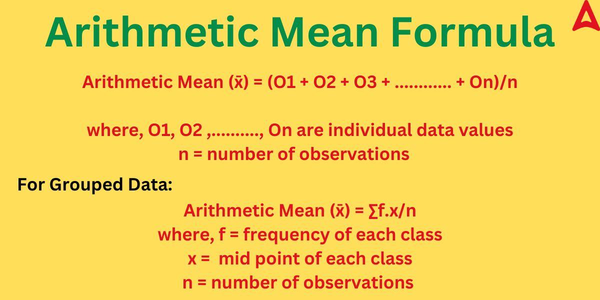 Arithmetic Mean Formula