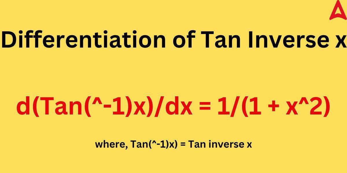 Differentiation of Tan Inverse x