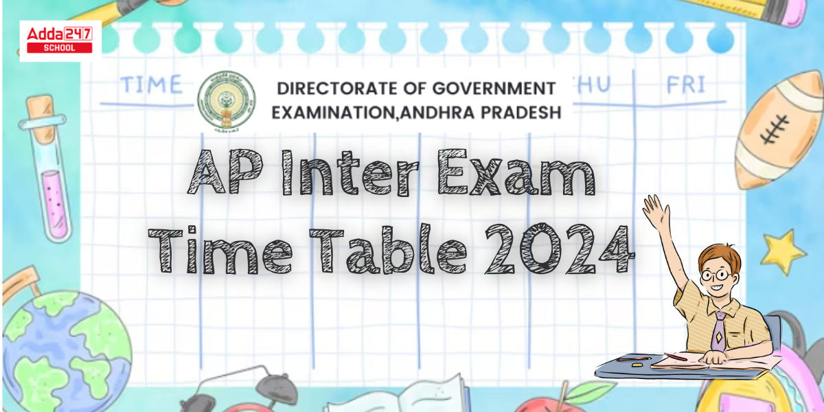 AP Inter Exam Date 2024, Check Andra Intermediate Exam Time Table 2024 1st & 2nd year_20.1