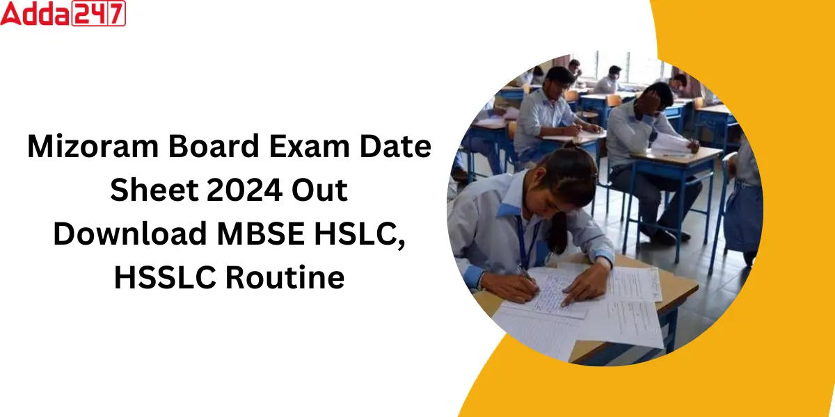 Mizoram Board Exam Date Sheet 2024