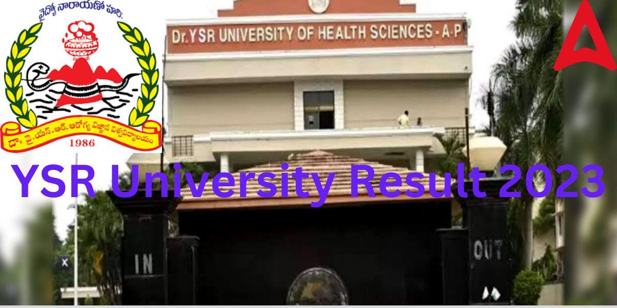 YSR University Result 2023