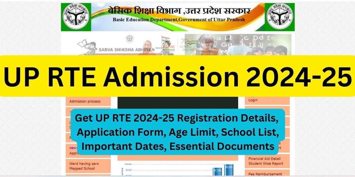 RTE25 UP Admission 202425 Begins, Check School and Student List rte
