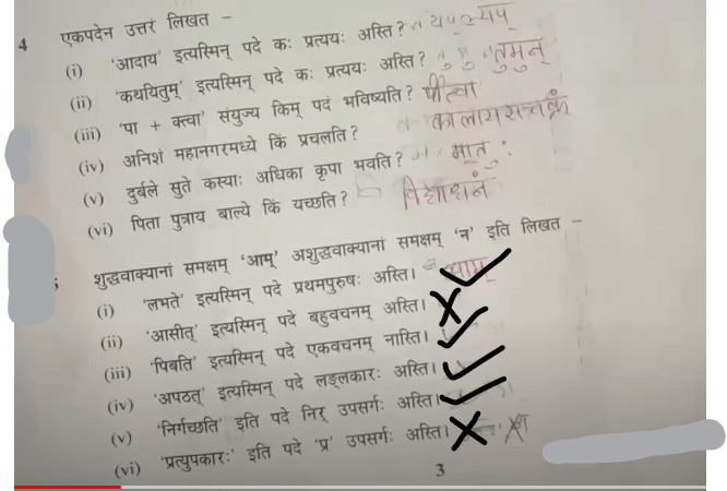 MP Board Class 10th Sanskrit Question Paper 2024 with Answers_10.1