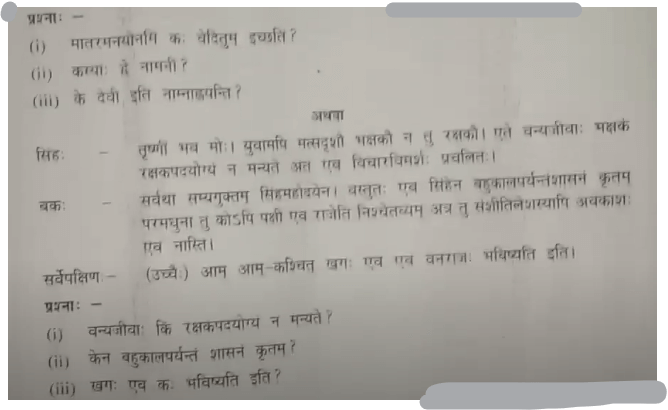 MP Board Class 10th Sanskrit Question Paper 2024 with Answers_19.1