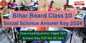 Bihar Board Class 10 Social Science Answer Key 2024