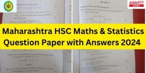 Maharashtra HSC Maths & Statistics Paper 2024