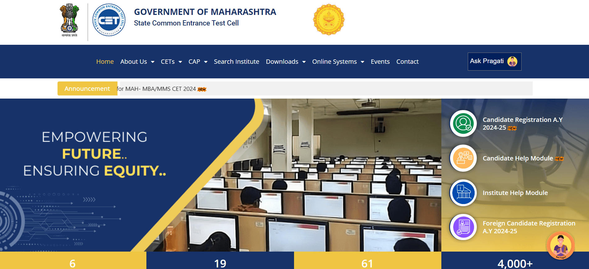 MH CET LLB Home Page