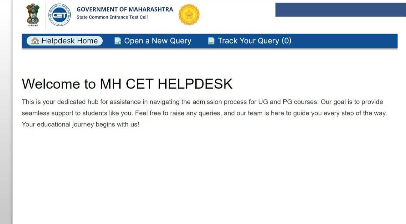 MH CET LLB Help Desk Page