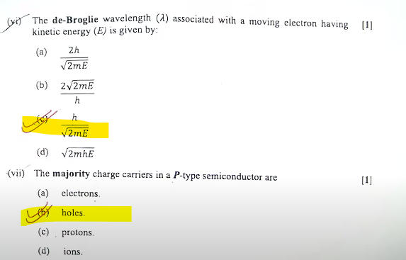 ISC Physics Answer Key 2024, Class 12 Physics Questions Paper_9.1
