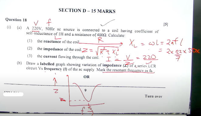 ISC Physics Answer Key 2024, Class 12 Physics Questions Paper_27.1