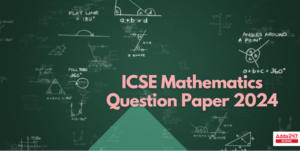 ICSE Math Question Paper 2024, Solved Specimen Paper PDF Download