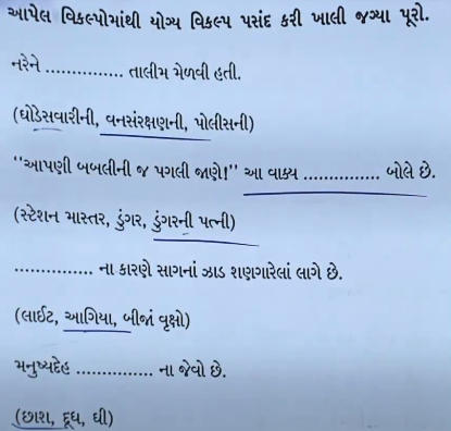 GSEB SSC Gujarati Question Paper 2024, Gujarati Answer Key_5.1