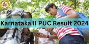 Karnataka II PUC Result 2024