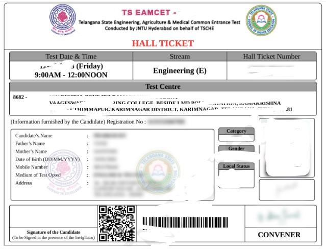 TS EAMCET Hall Ticket Download 2024- Check Admit card Link -_4.1