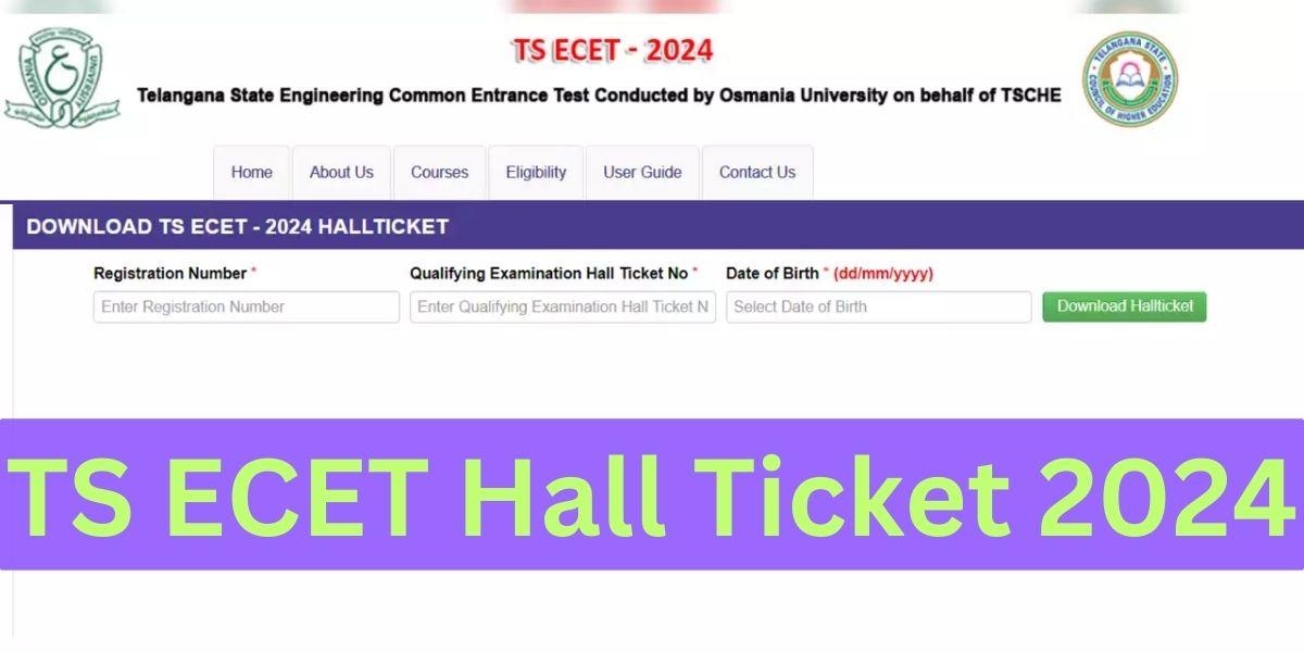 TS ECET Hall Ticket 2024