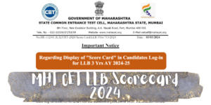 MH CET LLB Scorecard 2024 Out, How to Check ?