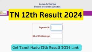 TN 12th Result 2024